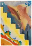 Fritz Stuckenberg, Landschaft, 1927, Watercolor