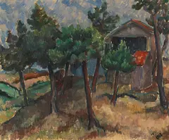 Werner Heuser, Landschaft (Cap Ferret), 1912, Oil on canvas