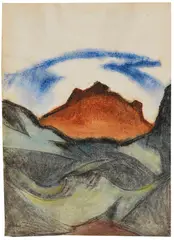 Fritz Stuckenberg, Ohne Titel (Berglandschaft), 1930, Watercolor