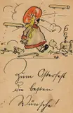 Reinhard Hilker, 9 Postkarten: Verschiedene Motive, 1915, India Ink
