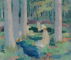 Maurice Denis, Dans la Forêt (Baignade à la Mare aux Canes), 1898, Oil on canvas