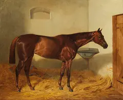 Emil Adam, Die Stute "Kincsem", 1887, Oil on canvas