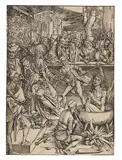 Apokalypse: Die Marter des Evangelisten Johannes by Albrecht Durer, 1496, Woodcut, sold Nov 2013