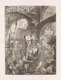Giovanni Battista Piranesi, Blatt II der sechzehnteiligen Folge der "Carceri d'Invenzione" (The Man on the Rack)