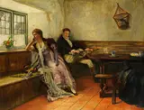 Walter Firle, Die unterbrochene Hochzeitsreise, 1890, Oil on canvas