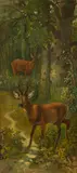 Rosa Bonheur, Rotwild am Waldrand