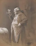 Eduard von Grützner, Bruder Kellermeister bei der Weinprobe