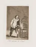 Francisco De Goya, Y se le quema la casa, 1799, Etching