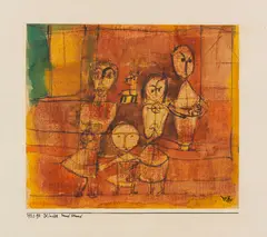 Paul Klee, Kinder und Hund, 1920, Watercolor