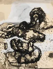 Georg Baselitz, Ohne Titel, 1963, Brush and India ink drawing