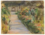 Max Liebermann, Der Nutzgarten in Wannsee nach Südosten, 1924, Pastel