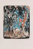 Erich Heckel, Handstand, 1921, Lithograph