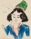 Erich Heckel, Mädchen, 1910, Drawing