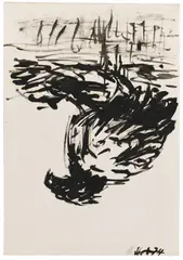 Adler by Georg Baselitz, 1974, Oil on paper, sold Jun 2013