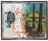 Rückenakt mit Schildkröte by Markus Lüpertz, 2004, Oil on canvas, sold Jun 2013