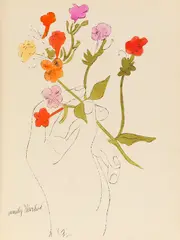 A Gold Book by Andy Warhol, 1957, Offset lithograph, sold Jun 2013