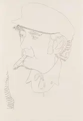 Man Ray by Andy Warhol, 1974, Pencil drawing, sold Jun 2013