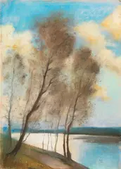 Frühling by Lesser Ury, 1903, Pastel, sold Jun 2013
