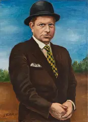 Selbstporträt by Ernst Fritsch, 1927, Oil on canvas, sold Jun 2013
