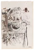 Georg Baselitz, Ohne Titel (Torbogen), 1970, India Ink