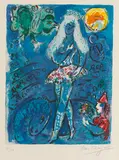 Marc Chagall, Die Tänzerin, 1967, Lithograph in colors