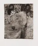 Emil Nolde, Salomo und seine Frauen, 1911, Etching and aquatint