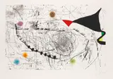 Joan Miró, La manucure évaporée, 1975, Etching and aquatint