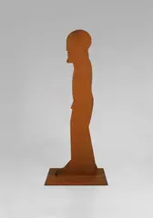Figur 1000 by Horst Antes, 1987, Eisen, korrodiert und graviert, sold Jun 2013