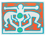 Keith Haring, Growing, 1988, Silkscreen in colours