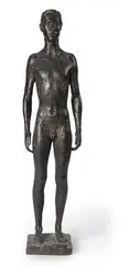 Ernesto de Fiori, Stehender Jüngling, 1929, Bronze