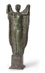 Franz von Stuck, Phryne, 1918, Bronze