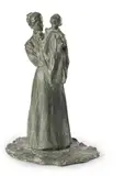 Prinzessin M.N. Gagarina mit ihrer Tochter Marina by Prince Paul Troubetzkoy, 1898, Bronze, sold May 2013