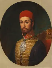 Konstantin Cretius, Zugeschrieben - Porträt des osmanischen Sultans Abdul Medschid (Abdülmecid I.), 1846, Oil on canvas