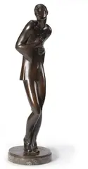 Harlekin by Rudolf Ziesenis, 1910, Bronze, sold May 2013
