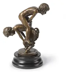 Wilhelm Haverkamp, Der Bocksprung, 1891, Bronze