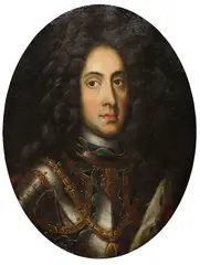 Johann Gottfried Auerbach, Nach - Kaiser Karl VI, Oil on copper