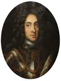 Johann Gottfried Auerbach, Nach - Kaiser Karl VI, Oil on copper