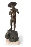 Giovanni De Martino, Nach - Der Fischerjunge, Bronze