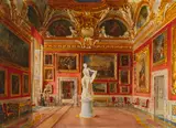 Domenico Caligo, Sala di Giove im Palazzo Pitti, Florenz, 1875, Watercolor