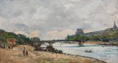 Albert Lebourg, Paris - La Seine et le Louvre, 1882, Oil on canvas