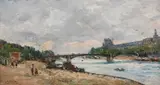 Albert Lebourg, Paris - La Seine et le Louvre, 1882, Oil on canvas