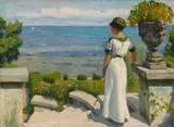 Paul Fischer, Auf der Terrasse