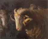 Heinrich von Zügel, Widderkopf und Mutterschaf