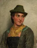 Hugo Kauffmann, Brustbild einer Chiemgauerin