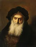 Portrait eines alten Juden by Christian W. E. Dietrich gen. Dietricy, Oil on copper, sold May 2013