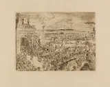 James Ensor, Roman Victory, 1889, Etching