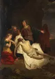 Pieter van Hanselaere, Beweinung Christi (Studie), 1830, Oil on paper