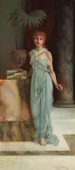 Charles Frederick Lowcock, Dolce far niente, 1890, Oil on panel