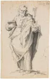 Gabriel Dreer, Zugeschrieben - Der Apostel Jakobus der Jüngere, Pen and ink drawing