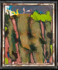 Markus Lüpertz, Rückenakt, 2004, Oil on canvas